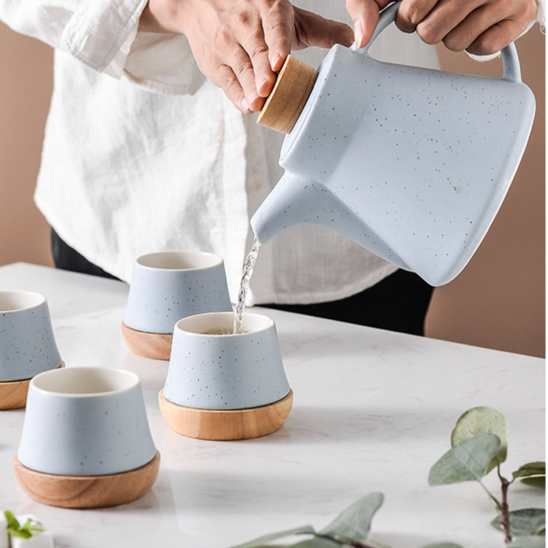 Pastel Tea Set - Tea cup set, tea set, teapot set | Tea set for Dining Table & Home Decor