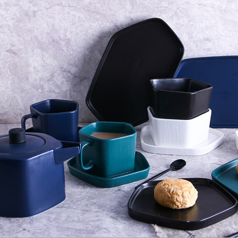 Pentagon Serving Plates - Ceramic platter, serving platter, fruit platter | Plates for dining table & home decor