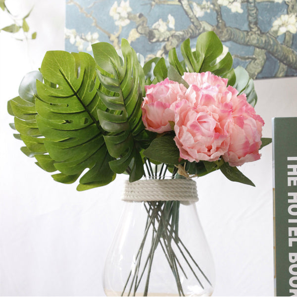 Peony Roses - Artificial flower | Flower for vase | Home decor item | Room decoration item