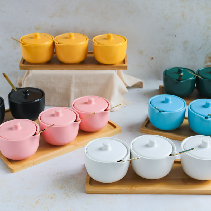 Pickle Jars With Tray Set of 3 - Jar