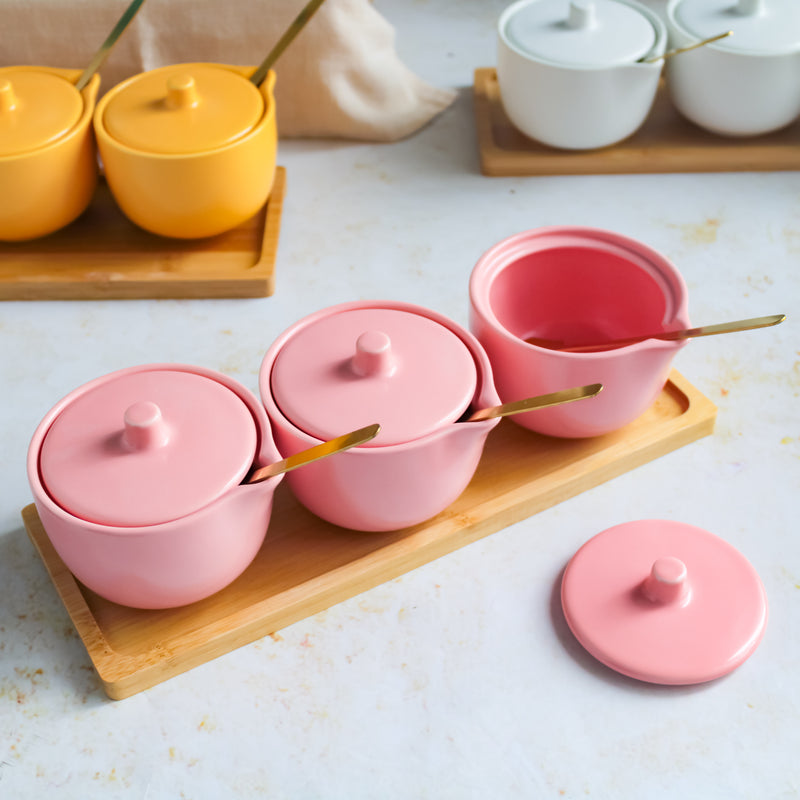 Pickle Jars With Tray Set of 3 - Jar