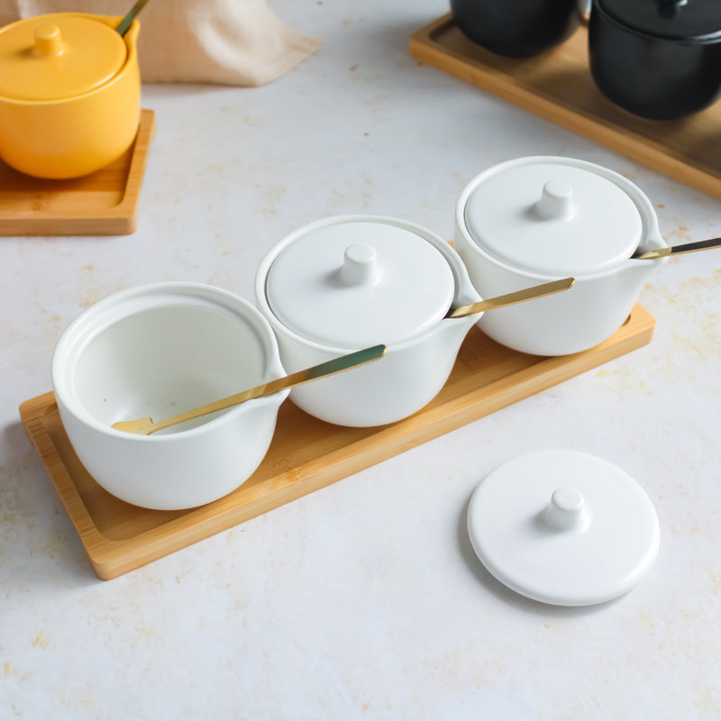 Pickle Jars With Tray Set of 3 - Jar