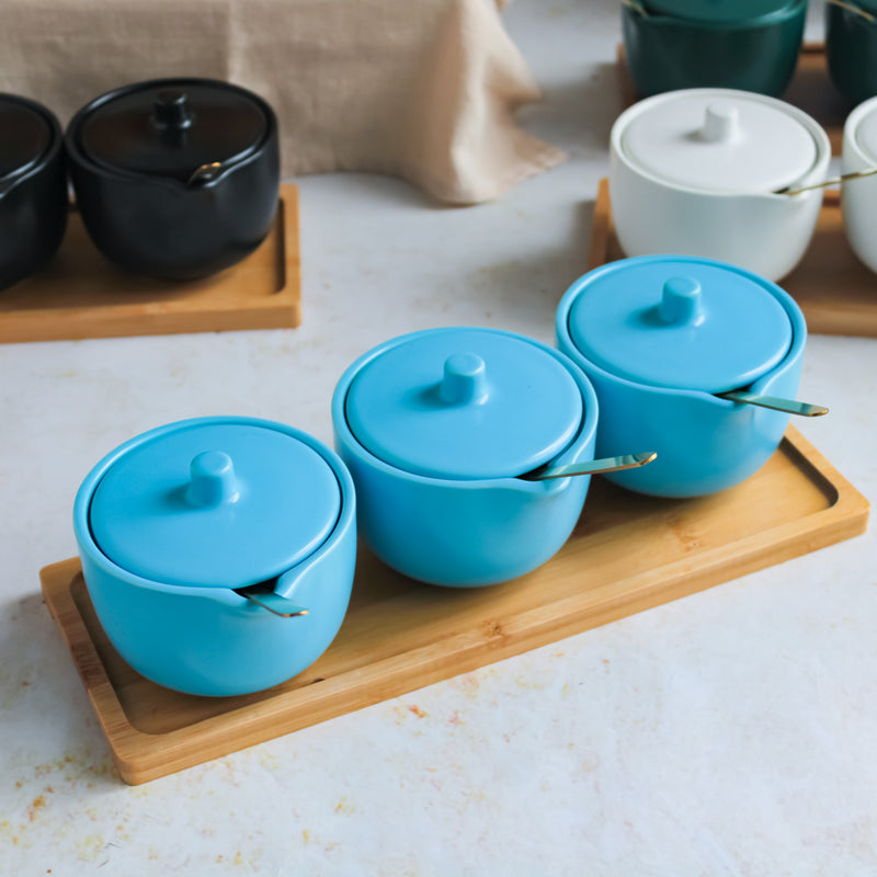 Pickle Jars With Tray Set of 3 - Jar
