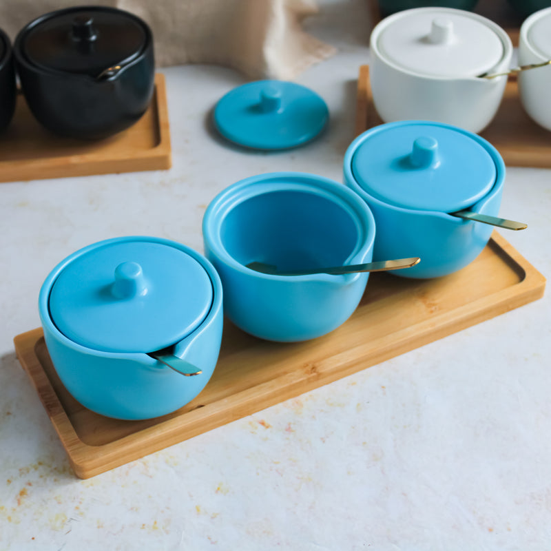 Pickle Jars With Tray Set of 3 - Jar