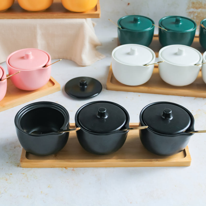 Pickle Jars With Tray Set of 3 - Jar