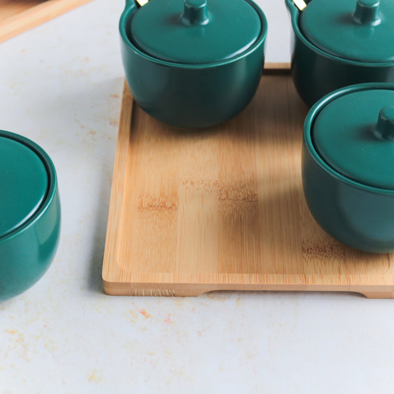 Pickle Jars With Tray Set of 4 - Jar