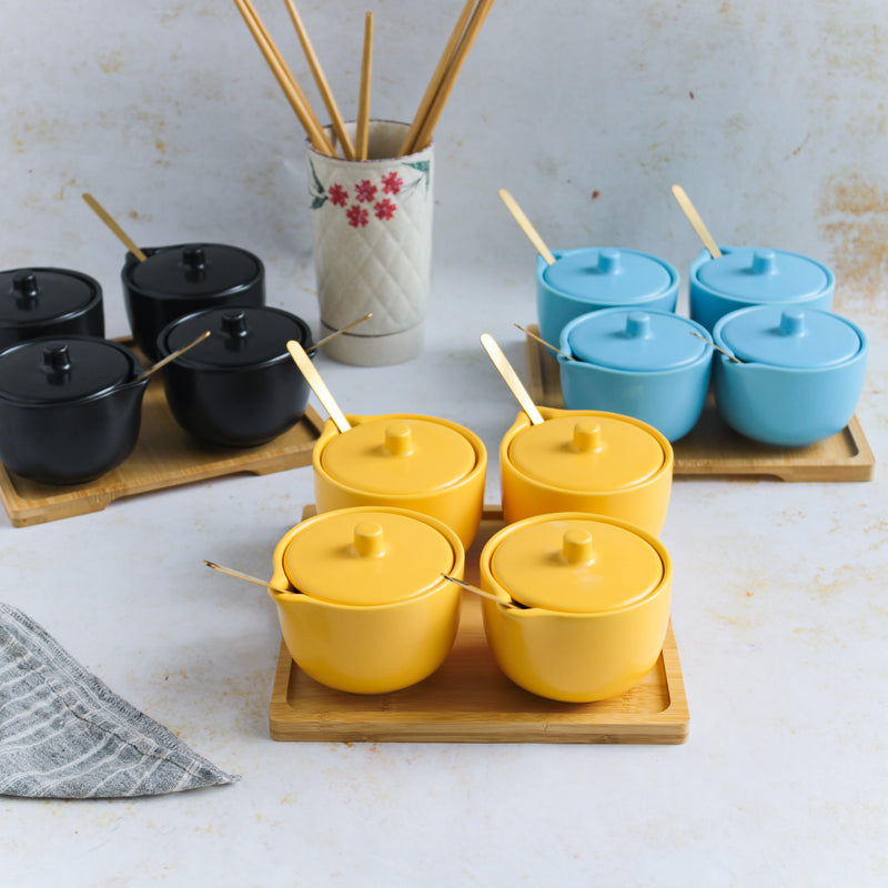 Pickle Jars With Tray Set of 4 - Jar