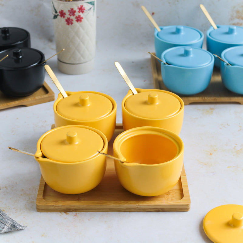 Pickle Jars With Tray Set of 4 - Jar