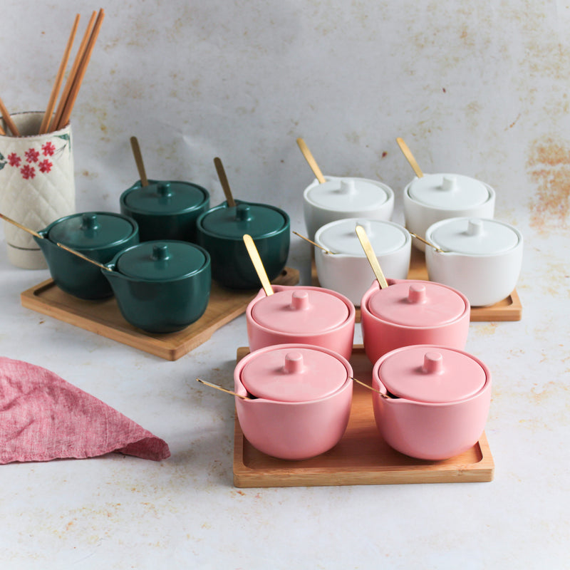 Pickle Jars With Tray Set of 4 - Jar