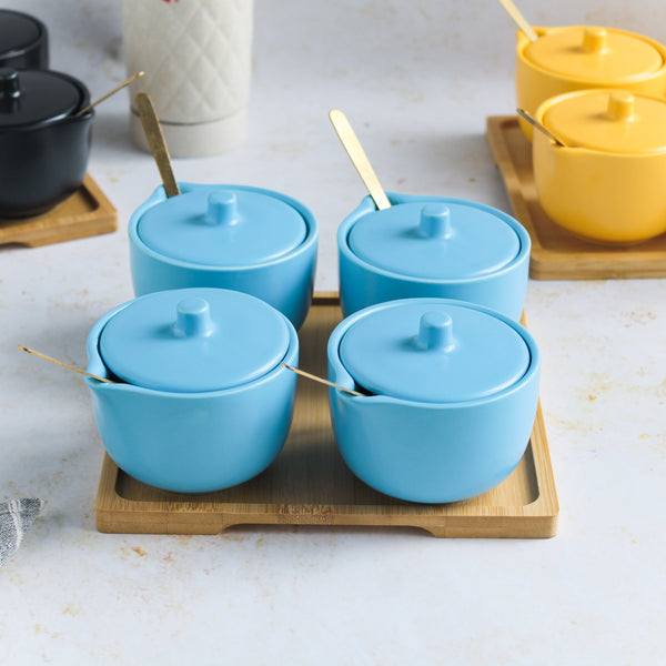 Pickle Jars With Tray Set of 4