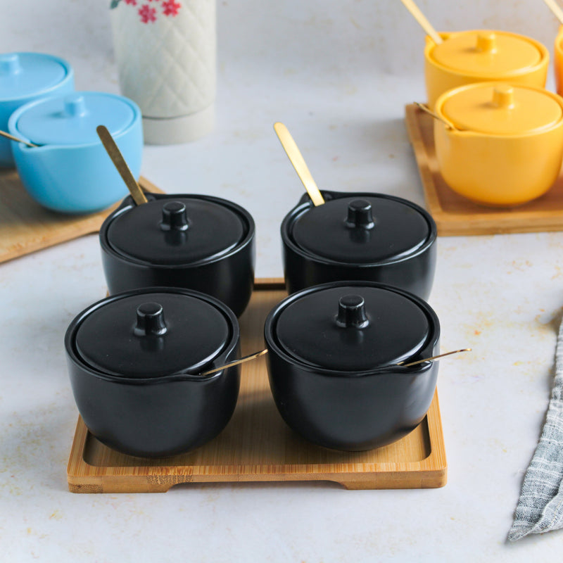 Pickle Jars With Tray Set of 4 - Jar