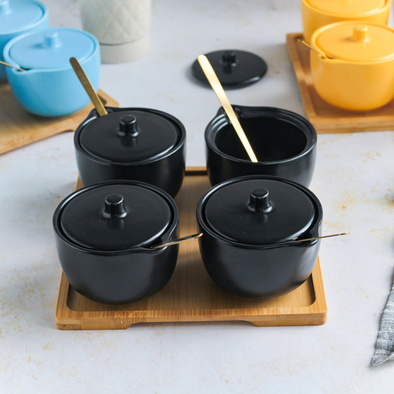 Pickle Jars With Tray Set of 4 - Jar