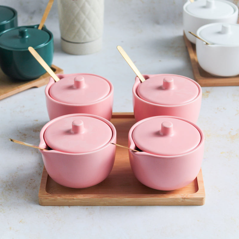 Pickle Jars With Tray Set of 4 - Jar