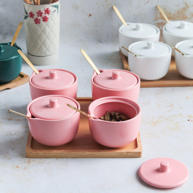 Pickle Jars With Tray Set of 4 - Jar