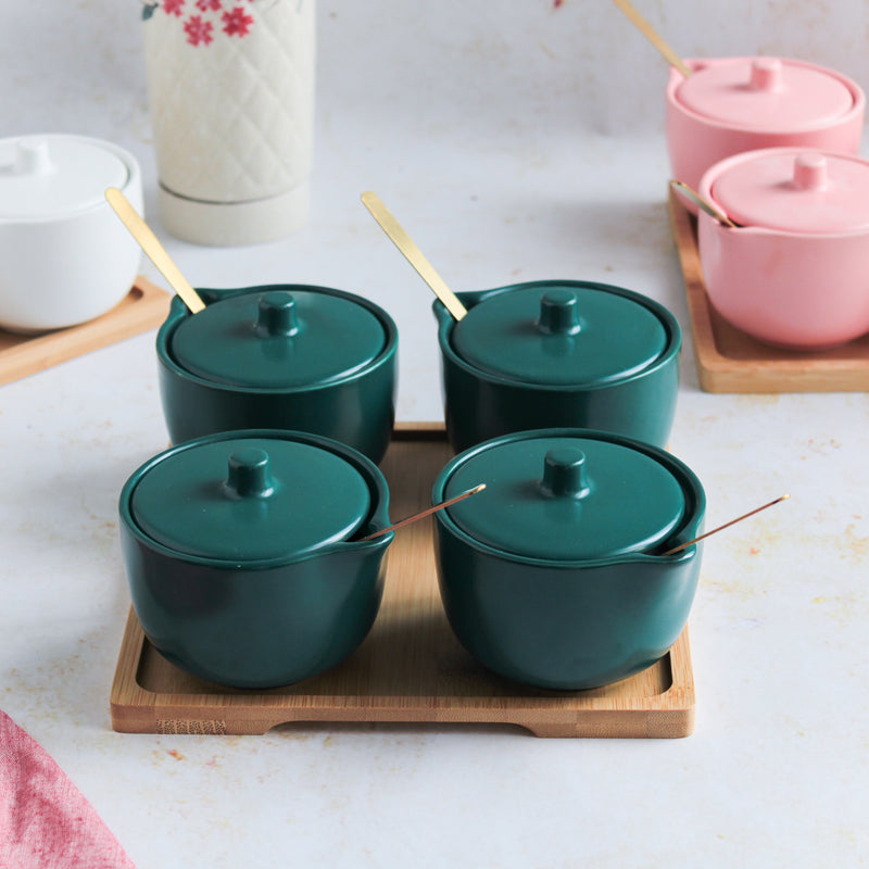 Pickle Jars With Tray Set of 4 - Jar