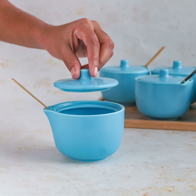 Pickle Jars With Tray Set of 6 - Jar