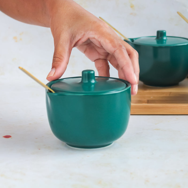 Pickle Jars With Tray Set of 6 - Jar