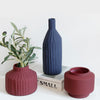 Tall Blue Ceramic Vase - Flower vase for home decor, office and gifting | Home decoration items