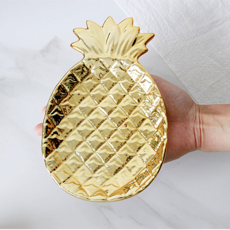 Gold Pineapple Plate