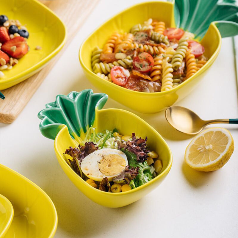 Pineapple Dishes - Serving plate, snack plate, dessert plate | Plates for dining & home decor