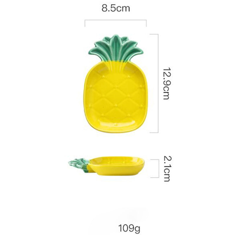 Pineapple Dishes - Serving plate, snack plate, dessert plate | Plates for dining & home decor
