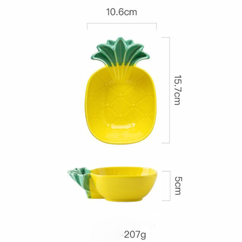 Pineapple Dishes - Serving plate, snack plate, dessert plate | Plates for dining & home decor