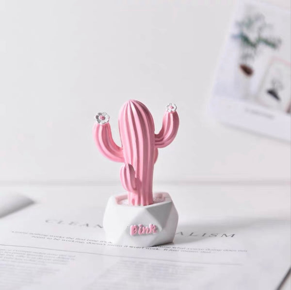 Pink Cactus Statue - Showpiece | Home decor item | Room decoration item