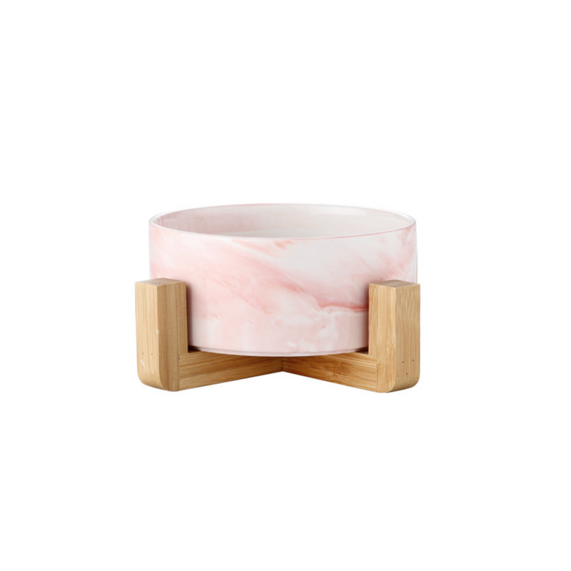 Pink Marble Bowl with Stand - Bowl, ceramic bowl, serving bowl set, noodle bowl, salad bowls, bowl for snacks, large serving bowl,  | Bowls for dining table & home decor