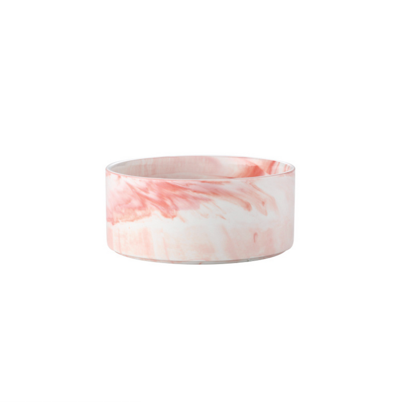 Pink Marble Bowl with Stand - Bowl, ceramic bowl, serving bowl set, noodle bowl, salad bowls, bowl for snacks, large serving bowl,  | Bowls for dining table & home decor