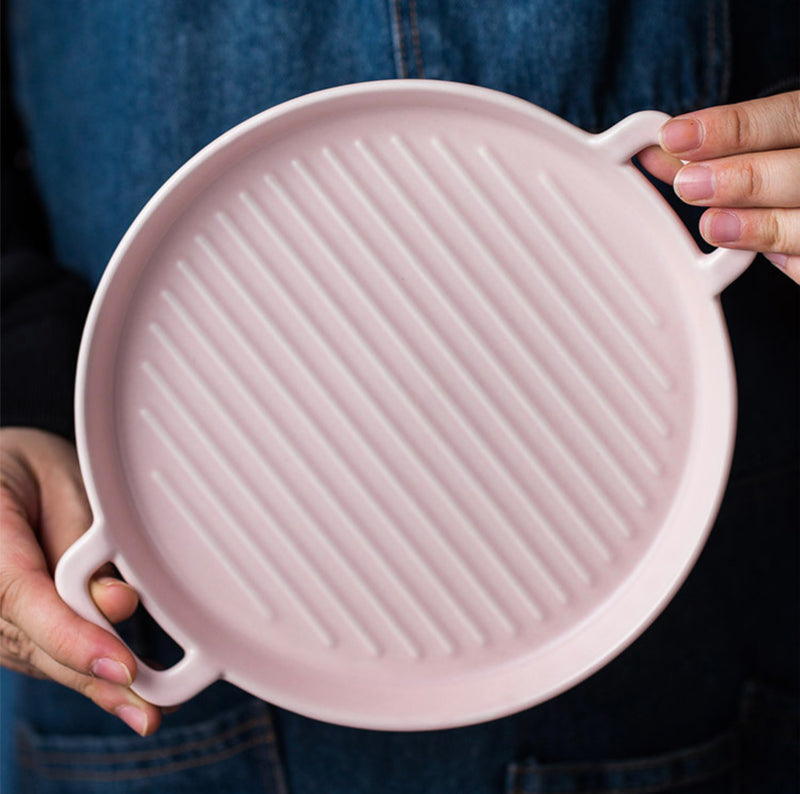 Pink Round Baking Tray - Baking Tray