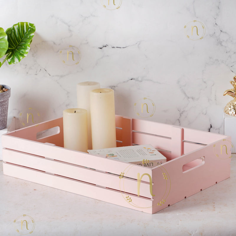 pink tray