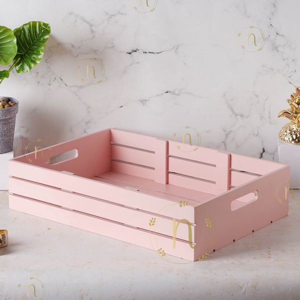 pink tray