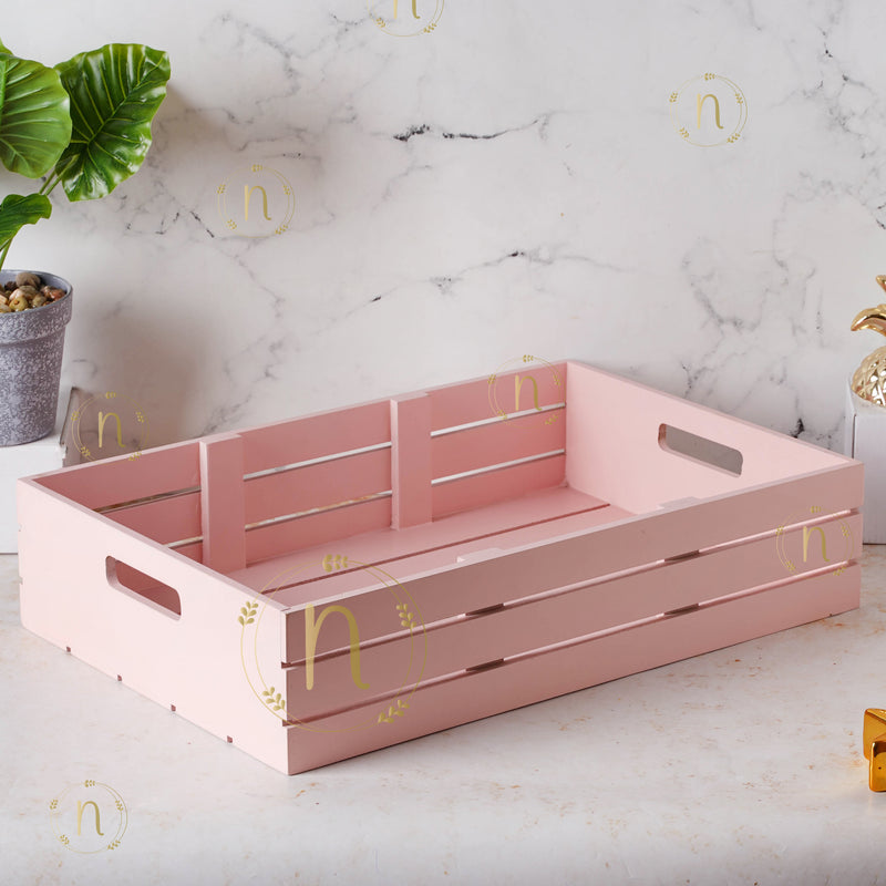 pink tray