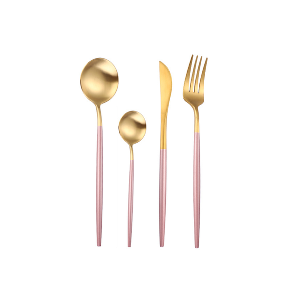 Golden Flatware Set