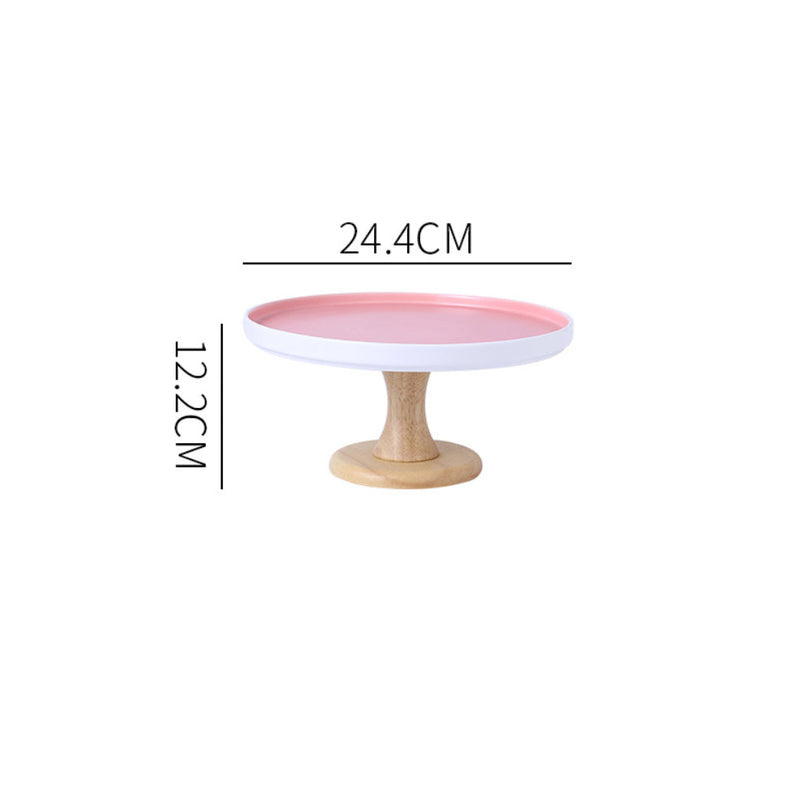Cake Stand Pink 9.5 Inch