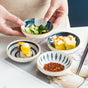 Nitori Ceramic Deep Plate Small 4inch - Serving plate, small plate, snacks plates | Plates for dining table & home decor