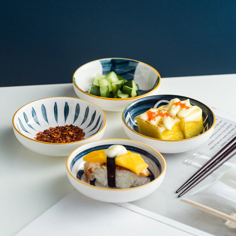 Nitori Ceramic Deep Plate Small 4inch - Serving plate, small plate, snacks plates | Plates for dining table & home decor