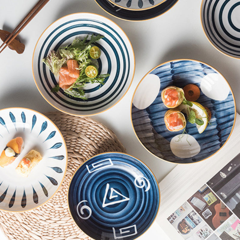 Nitori Ceramic Deep Plate Large 8inch - Main Image