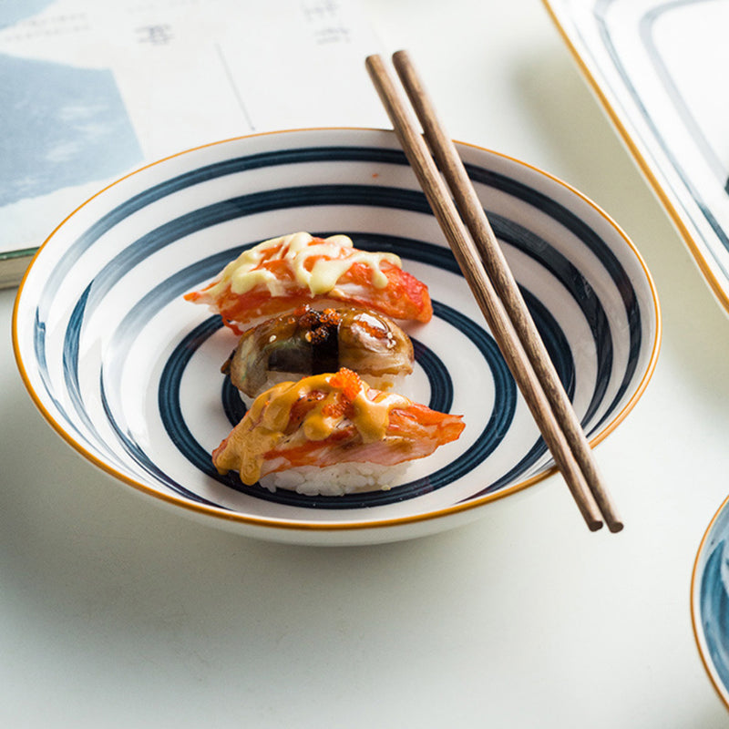 Nitori Ceramic Deep Plate Large 8inch - Serving plate, snack plate, dessert plate | Plates for dining & home decor