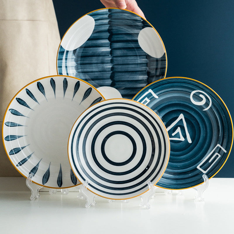 Nitori Ceramic Deep Plate Large 8inch - Serving plate, snack plate, dessert plate | Plates for dining & home decor