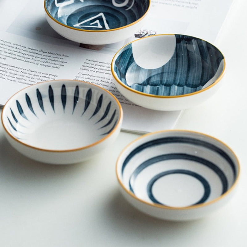 Nitori Ceramic Deep Plate Small 4inch - Serving plate, small plate, snacks plates | Plates for dining table & home decor