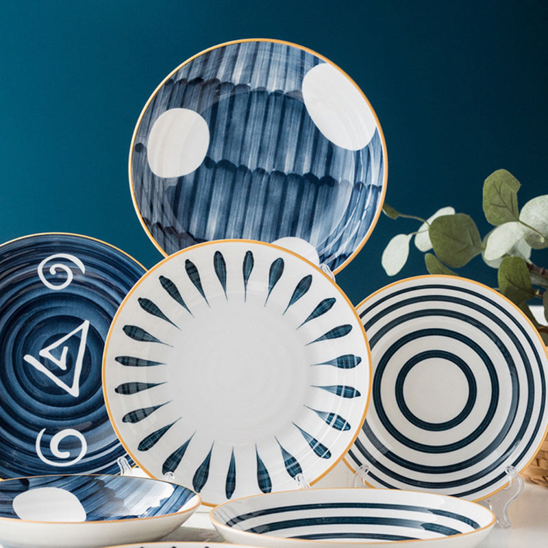 Nitori Ceramic Deep Plate Large 8inch - Serving plate, snack plate, dessert plate | Plates for dining & home decor