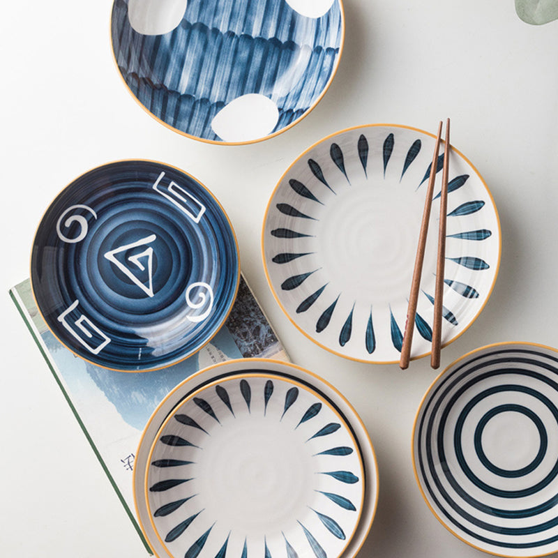 Nitori Ceramic Deep Plate Large 8inch - Serving plate, snack plate, dessert plate | Plates for dining & home decor