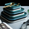 Blue Square Salad Plate - Serving plate, small plate, snacks plates | Plates for dining table & home decor