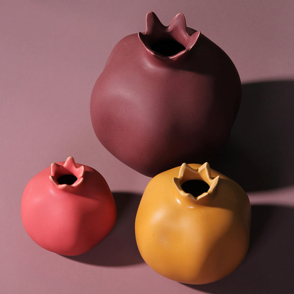 Pomegranate Vase - Flower vase for home decor, office and gifting | Home decoration items