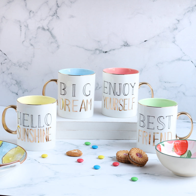 Printed Mug With Handle- Mug for coffee, tea mug, cappuccino mug | Cups and Mugs for Coffee Table & Home Decor