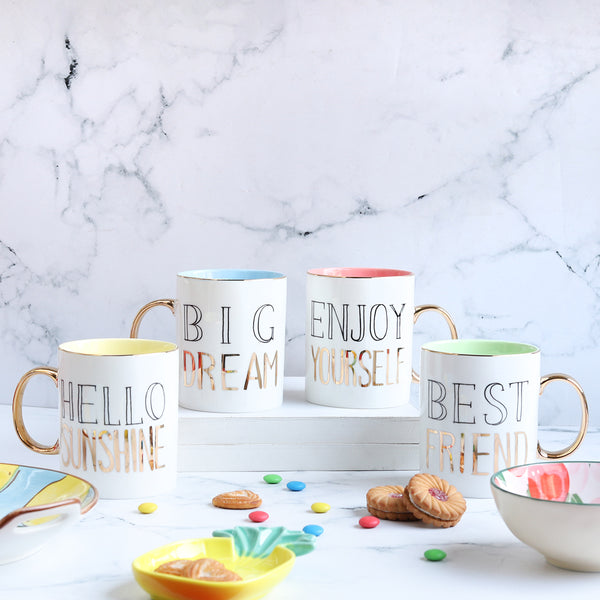 Printed Mug With Handle- Mug for coffee, tea mug, cappuccino mug | Cups and Mugs for Coffee Table & Home Decor