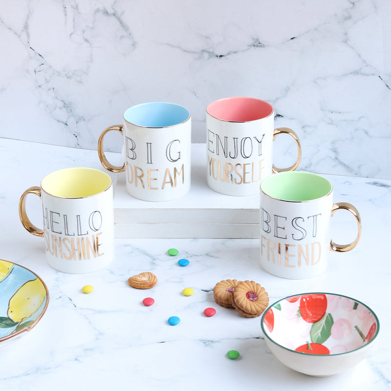 Printed Mug With Handle- Mug for coffee, tea mug, cappuccino mug | Cups and Mugs for Coffee Table & Home Decor