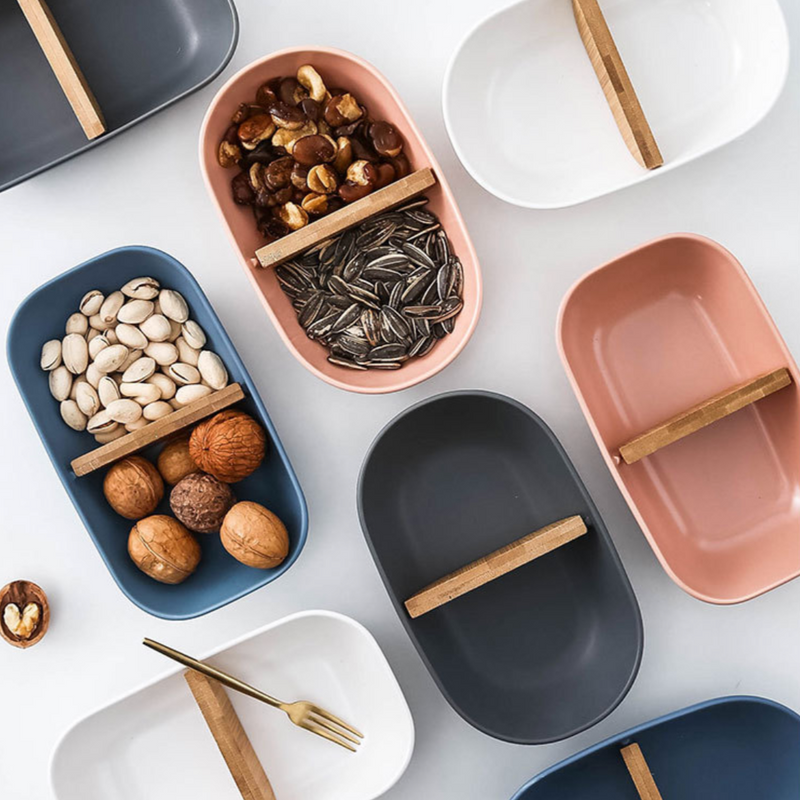 Sectioned bowl - Bowls, serving bowls, snack serving bowls, section bowls, fancy serving bowls, small serving bowls | Bowls for dining table & home decor