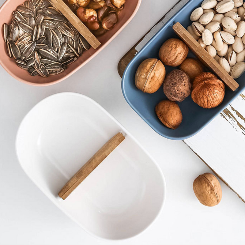 Sectioned bowl - Bowls, serving bowls, snack serving bowls, section bowls, fancy serving bowls, small serving bowls | Bowls for dining table & home decor